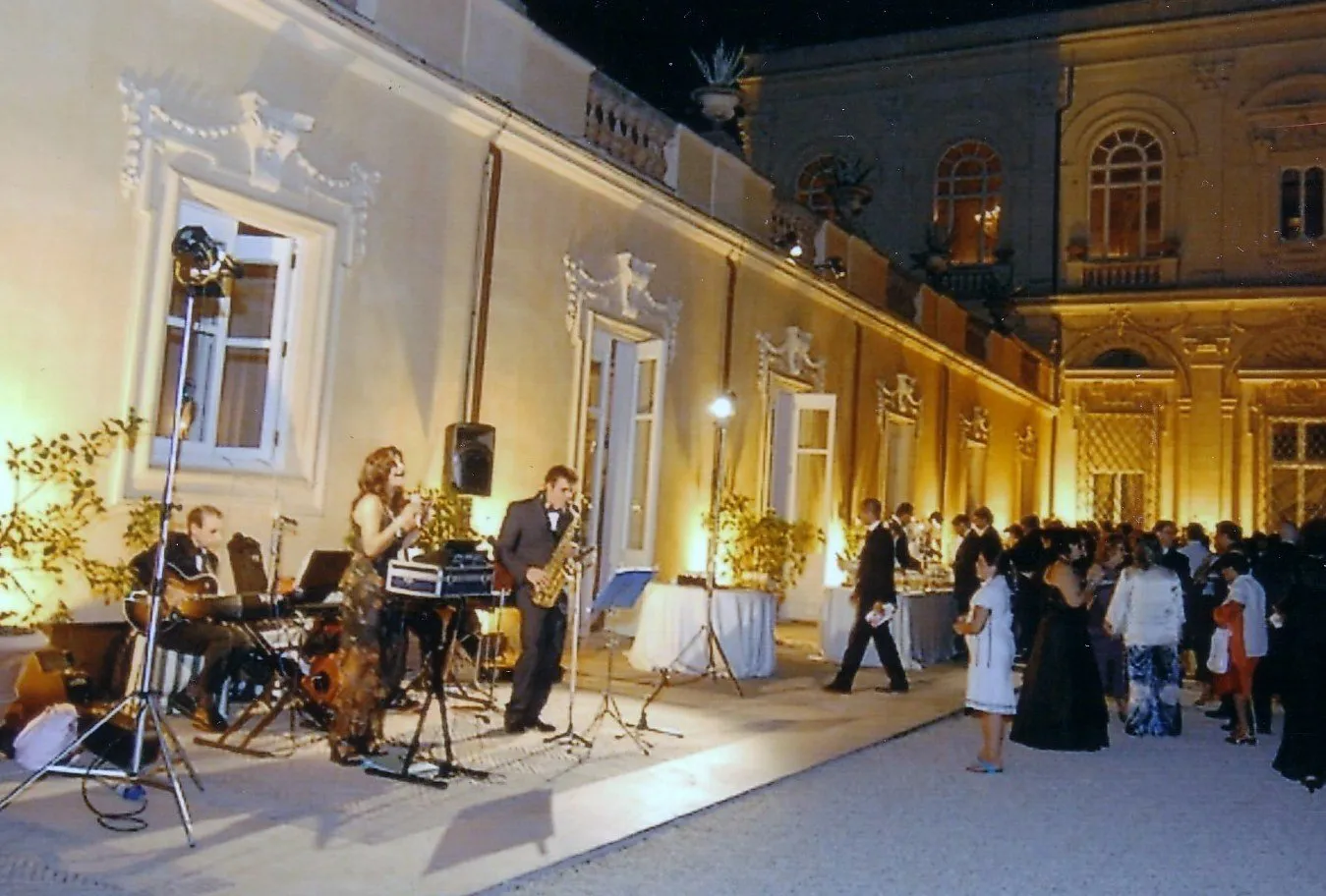Quartetto jazz di sera a Villa Miani